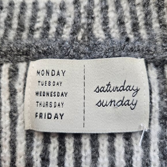 Anthropologie Saturday Sunday Fringe Kimono Cardigan Sweater Gray Boho One Size - Picture 6 of 16